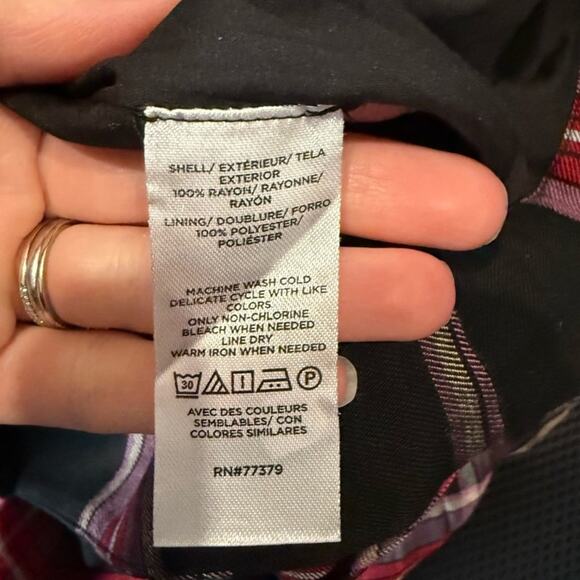 NWT NEW Ann Taylor Plaid Tie-Waist Pleated Midi Skirt - Picture 4 of 6